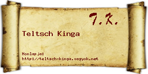 Teltsch Kinga névjegykártya